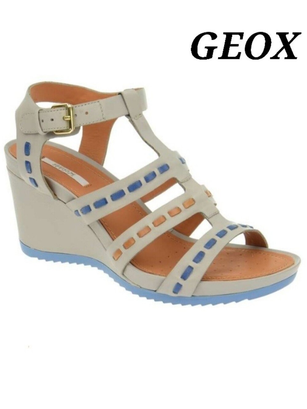 Geox Grey Wedge Sandals/ BNIB